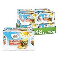 Dole Pineapple Orange Banana Juice, 100% Fruit Juice with Added Vitamin C, 6 Fl Oz (Pack of 6), 48 Total Cans