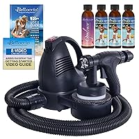 Belloccio Premium T75 Sunless HVLP Turbine Spray Tanning System with Simple Tan 4 Solution Variety Pack and Video Link