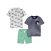 Simple Joys by Carter's Baby Boys' 3-Piece Button Up, Shorts, and Tee Playwear Set
