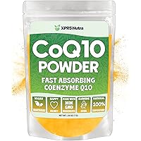 XPRS Nutra COQ10 Powder - Premium COQ10 Supplements for Skin, Energy Production, and Total Body Support - Vegan Friendly COQ10 Powder Bulk for Long Term Wellness (.25 oz)