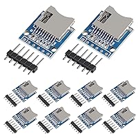 Micro SD SDHC TF Card Adapter Reader Module with SPI Interface Level Conversion Chip Compatible with Arduino Raspberry PI 10pcs