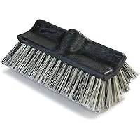 SPARTA Flo-Pac Scrub Brush Cleaning Brush, Wash Brush with Dual Surface Brush for Cleaning, 10 Inches, Black, (Pack of 12)
