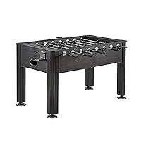 Sport Squad 56in Foosball Table - Adult Size Soccer Table - MDF Wood Foosball Table for Kids & Adults - Bar Game Table, Game Room for Home - Easy Assembly, Built Tough for High Volume Play,Charcoal