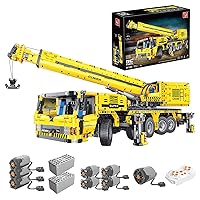 Lingxuinfo APP+RC Crane Building Block 3711 Pieces. 2.4G 4CH Electric Engineering Truck Technology Model Kit, Constructive and Technical Truck Model Toy for Kids