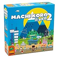 Pandasaurus Games Machi Koro 2 Board Game | City Building Strategy Board Game | Fast-Paced Dice Rolling Game for Adults and Kids | Ages 10+ | 2-5 Players | Average Playtime 45 Minutes | Made