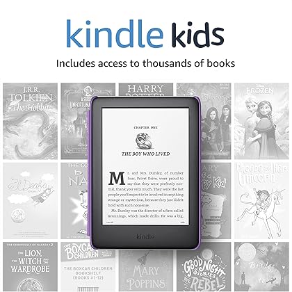 Kindle Kids (2019 release), a Kindle designed for kids, with parental controls - Rainbow Birds Cover.