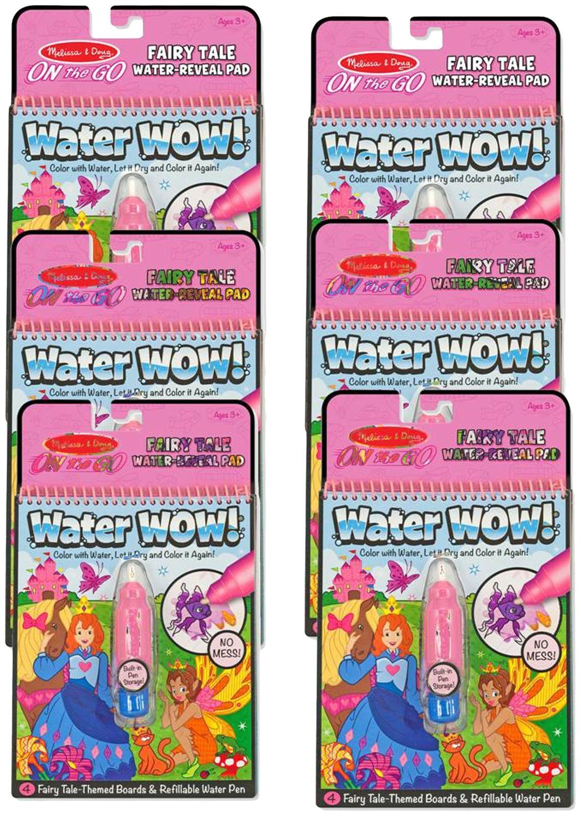 Melissa & Doug On The Go Water Wow! Activity Book, 6-Pack - Fairy Tale Toy