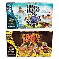 : Luma World Games Bundle, Crafty Puggles and Terra Loop, Path Building and Currency Savings Themes to Learn Fractions and The Importance of Savings, 2 Games in 1 Pack, Ages 8 and up