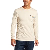 Columbia Men's PFG Periodic Chart Long Sleeve Graphic Tee (Fossil, Large)