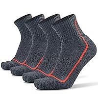 Socks Daze Merino Wool Blend Ankle Running Hiking Socks for Men Women Athletic Cushioned Quarter Walking Basketball Socks