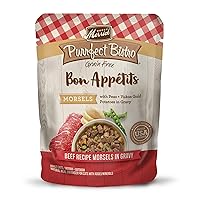 Merrick Purrfect Bistro Bon Appetits Grain Free Wet Cat Food Beef Recipe Morsels in Gravy - (24) 3 oz. Pouches