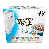 Grilled Wet Cat Food Seafood Collection in Wet Cat Food Variety Pack - (Pack of 30) 3 oz. Cans