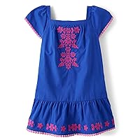 Gymboree Girls' and Toddler Short Sleeve Woven Casual Dress