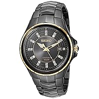 SEIKO Watch for Men - Coutura Collection - Solar Powered, Stainless Steel Case & Bracelet