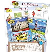 Highlights Which Way USA Travel Subscription Box For Kids Ages 7+ | Race Across the 50 States | Build Geography and Social Studies Skills Through Play