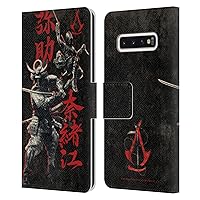 Head Case Designs Officially Licensed Assassin's Creed Shadows Graphics Yasuke Naoe Kanji Leather Book Wallet Case Cover Compatible with Samsung Galaxy S10