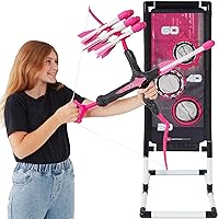 Best Choice Products Kids Bow & Arrow Set, Children's Play Archery Toy w/Target Stand, 12 Arrows, Quiver