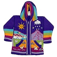 Toddler Kids Boys Girls Knitted Sweater Long Sleeve Hoodie Unique Designs