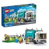 LEGO 60386 City Great Vehicles Recycling Car Building Kit with Toy Car, Educational Toys for Kids, Teach Children About Recycling Through Play, from 5 Years