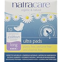Natracare Ultra Pads with Wings - Long - 10 ct (8-Pack) - Organic and Natural