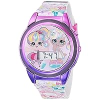 Accutime Kindi Kids' Digital LCD Watch with Rotating Rainbow Light Around Watch Face, (Model: KDK4001AZ)