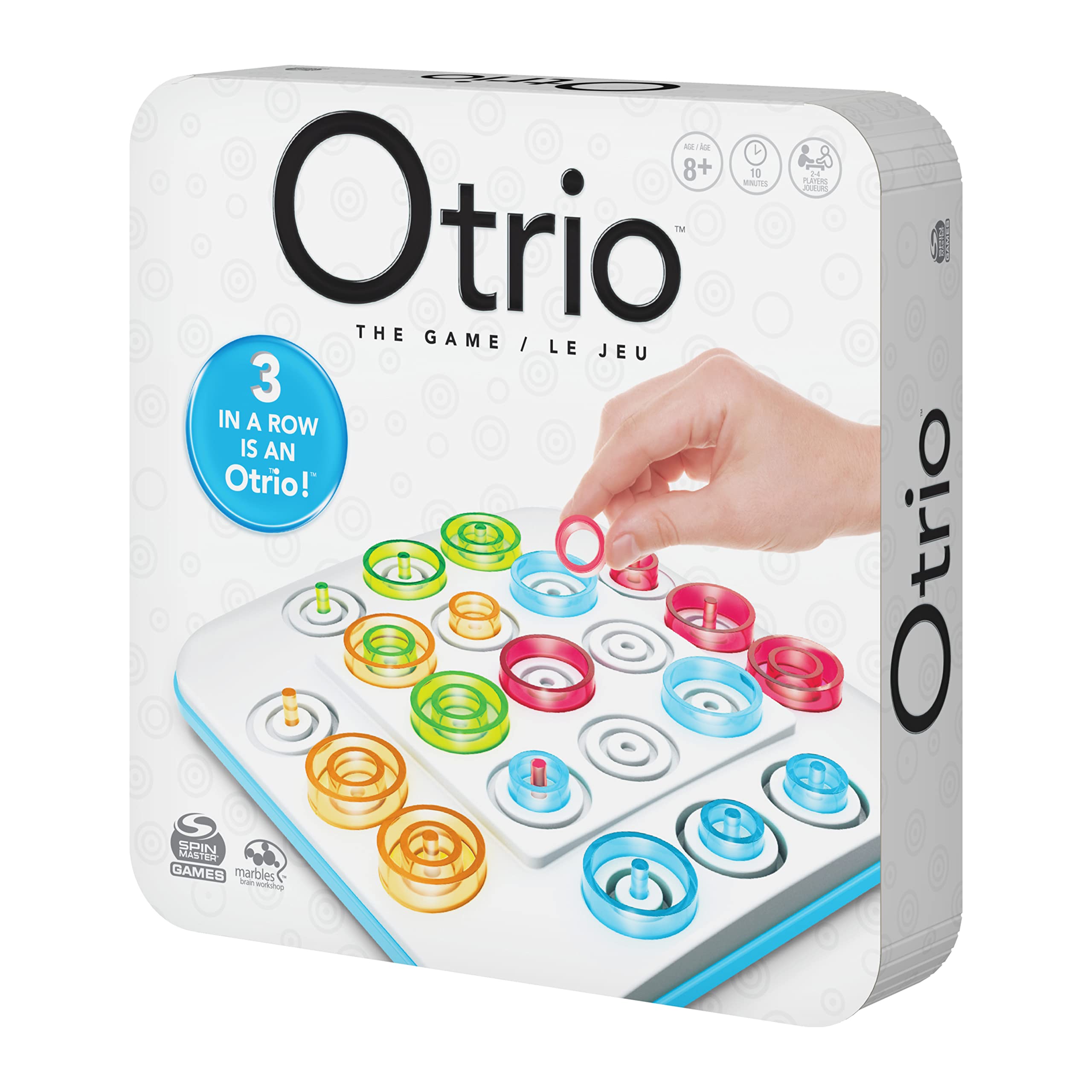 Otrio Strategy-Based Board Game, for Adults, Families, and Kids Ages 8 and up, by Marbles Brain Store
