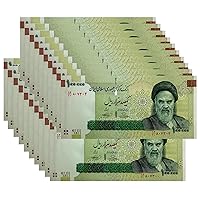 20 X 100000 Rials Iranian Banknote Uncirculated 100,000 Rial Persian/Iran
