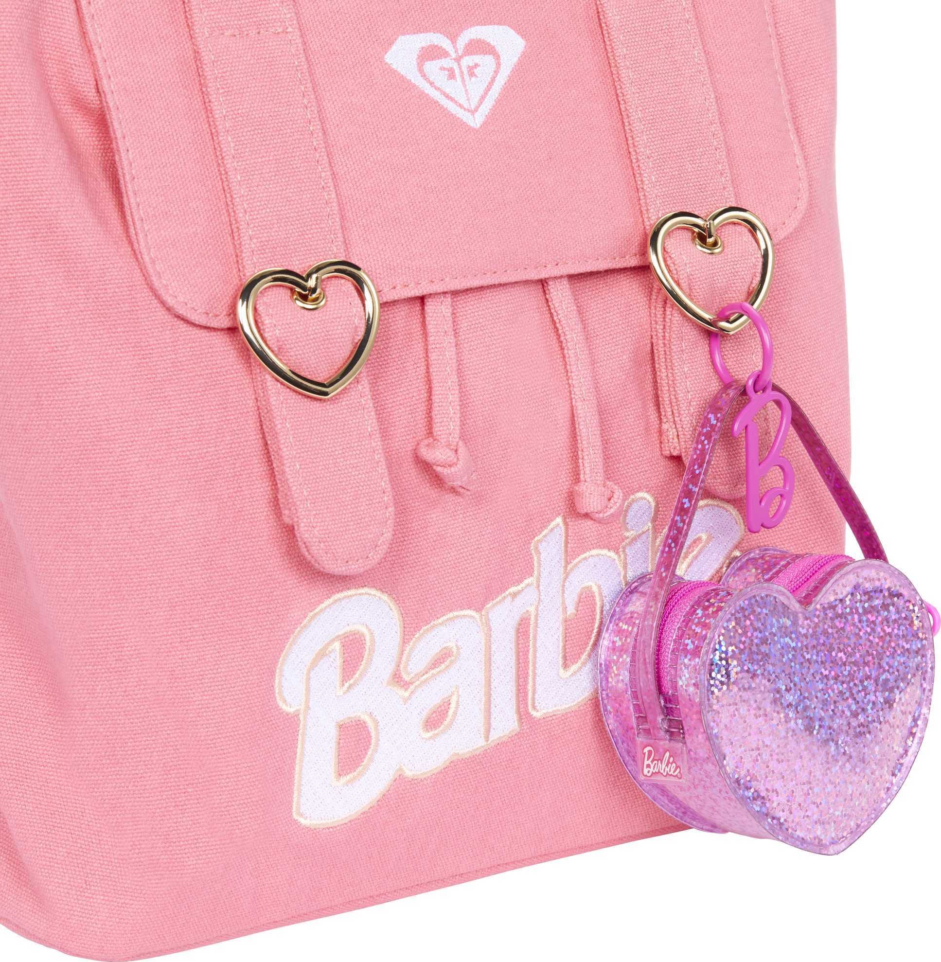 Barbie Clothes, Deluxe Clip-On Bag with Birthday Outfit and Five Themed Accessories for Barbie Dolls