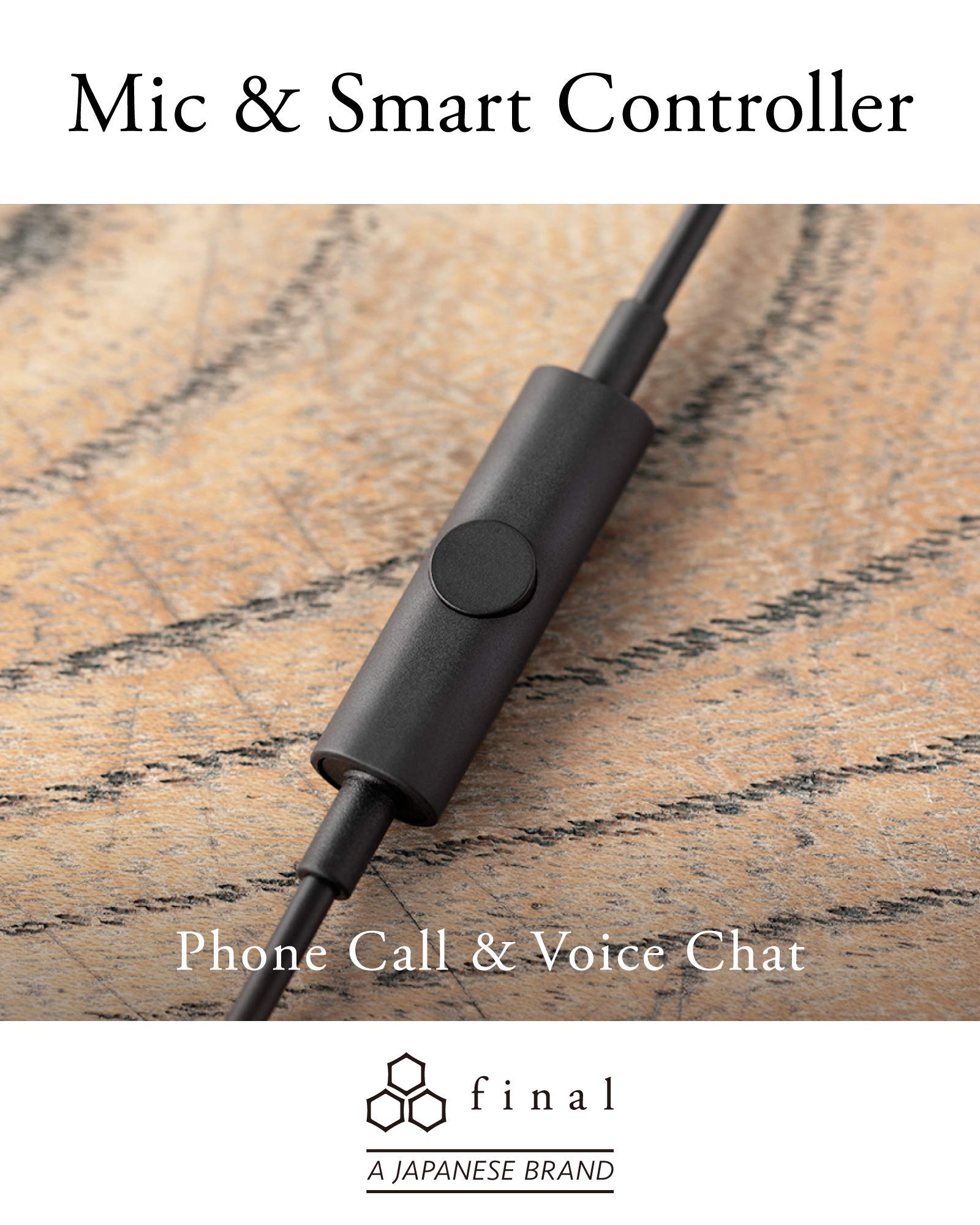 final FI-E3DSSC in Ear Isolating Earphones with Smartphone Controls and Microphone - Chrome/Black