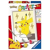 Ravensburger CreArt Pokemon Paint by Numbers Kits for Children & Adults Ages 7 Years Up - Kids Craft Set