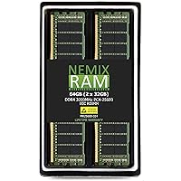 NEMIX RAM 64GB (2X32GB) DDR4 3200MHZ PC4-25600 2Rx4 ECC Registered RDIMM KIT