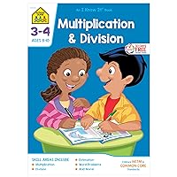 School Zone - Multiplication & Division Workbook - 32 Pages, Ages 8 to 10, 3rd Grade, 4th Grade, Estimation, Word Problems, and More (School Zone I Know It!® Workbook Series) School Zone - Multiplication & Division Workbook - 32 Pages, Ages 8 to 10, 3rd Grade, 4th Grade, Estimation, Word Problems, and More (School Zone I Know It!® Workbook Series) Paperback