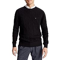 Tommy Hilfiger Men's Flag Logo Cable Knit Sweater