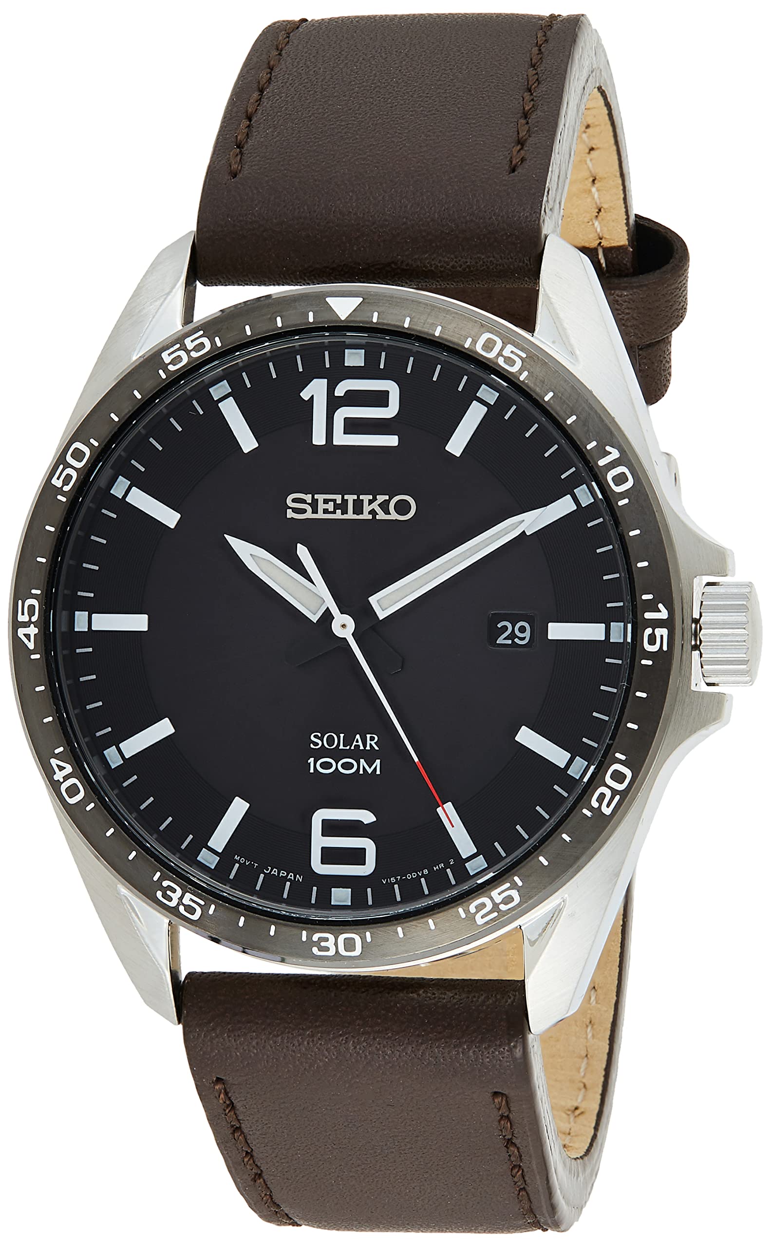 SEIKO Men's SNE487 Sport Watches Analog Display Japanese Quartz Brown Watch