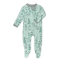 HonestBaby Footed Sleep & Play Pajamas Organic Cotton for Infant Baby Boys (LEGACY)