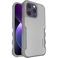Smartish iPhone 14 Pro Protective Case - Gripzilla Compatible with MagSafe [Rugged + Tough] Heavy Duty Armored Slim Cover with Drop Protection - Gray Area