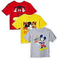 Disney Boys' Mickey Mouse 3-Pack T-Shirts