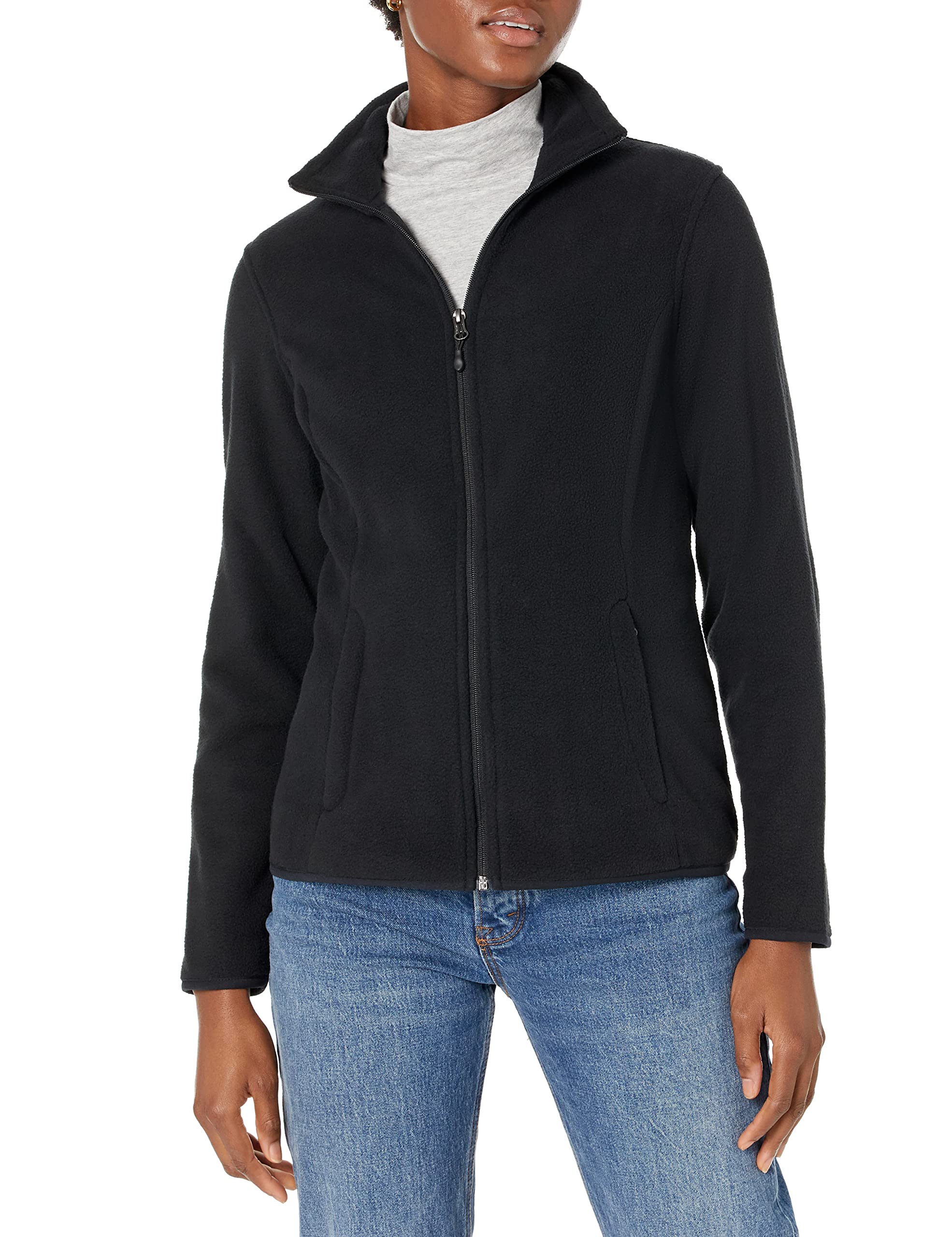 Amazon Essentials Women's Classic-Fit Long-Sleeve Full-Zip Polar Soft Fleece Jacket (Available in Plus Size)