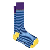 PS Paul Smith Men's Grant Stripe Socks, Dark Violet, One Size