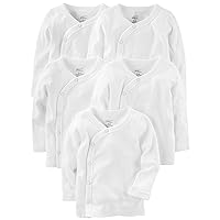 Simple Joys by Carter's unisex-baby 5-pack Side-snap Long-sleeve Shirt