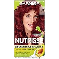 Nutrisse Nourishing Hair Color Creme, 66 True Red (Pomegranate) (Packaging May Vary)