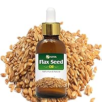 Flax Seed Oil 100% Natural Pure UNDILUTED Uncut Carrier Oil (15ml with Dropper)