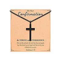 Cross Necklace for Men, Valentines Day Birthday Christmas Gifts for Son Grandson Nephew Brother Boyfriend Mens