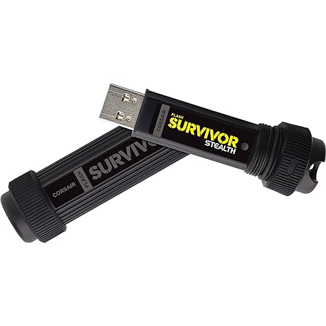 Flash Survivor Stealth 32GB USB 3.0 Flash Drive, Black