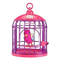 Lil' Bird & Bird Cage, New Light Up Wings with 20 + Sounds, and Reacts to Touch