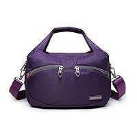 La Packmore Waterproof Nylon Crossbody Bags for Women Multi-Pocket Shoulder Bag Travel Purse and Handbag
