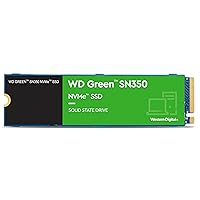 Western Digital 500GB WD Green SN350 NVMe Internal SSD Solid State Drive - Gen3 PCIe, M.2 2280, Up to 2,400 MB/s - WDS500G2G0C