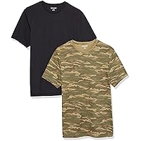 Amazon Essentials Men's Slim-Fit Short-Sleeve Crewneck T-Shirt, Pack of 2