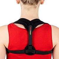 Posture Corrector for Men and Women - Adjustable Upper Back Brace for Clavicle Support and Providing Pain Relief from Neck, Back and Shoulder (Chest Size 25
