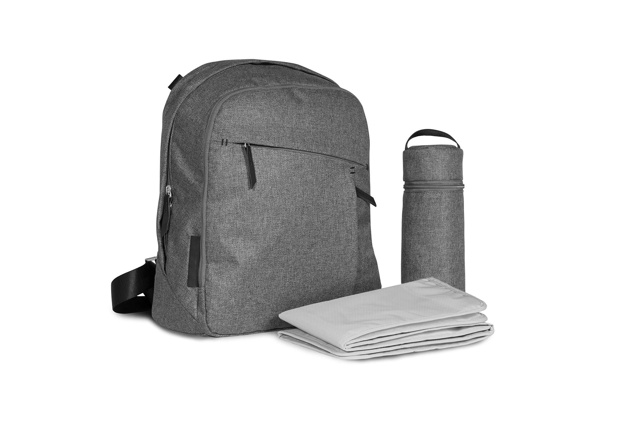 UPPAbaby Changing Backpack - JORDAN (charcoal melange/black leather)